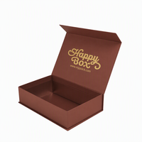 Boîte cadeau rigide à double porte magnétique personnalisée, emballage découpé avec dorure à chaud et gaufrage UV pour échantillon gratuit de cosmétiques et suppléments