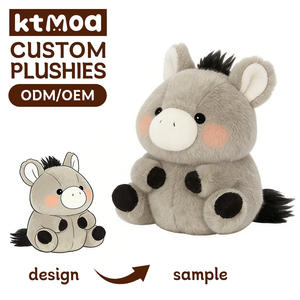 Sevimli Peluş Eşek Oyuncak, Çocuklar İçin Hediye, Ev Dekorasyonu, Çiftlik Temalı ve Eğlenceli Rahatlatıcı Arkadaş, Toptan Satış Mevcut - Product Image 1