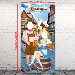 Nuevo estilo <span class=keywords><strong>Alemania</strong></span> Oktoberfest <span class=keywords><strong>en</strong></span> <span class=keywords><strong>Munich</strong></span> Fiesta Fotografía Fondo de tela Banner grande - Product Image 4