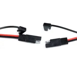 1.5M Battery Alligator Crocodile Clip to SAE Connector with Waterproof Fuse Holder Power Cable