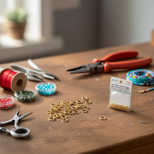 Anelli aperti Ilan da 5 mm color oro, 300 pezzi per la creazione di gioielli - Product Image 3