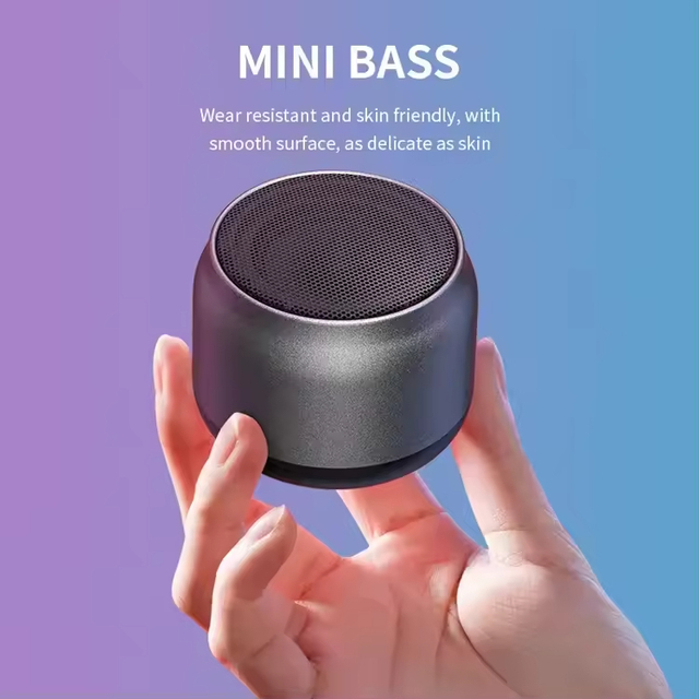 Factory NEW Mini Portable Speaker with Metal Material Wireless Bluetooth Speaker Sound Bass Music Mini Stereo Subwoofer Boombox