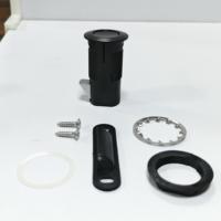 Loquet de tiroir d'armoire sans clé noir élégant RV Yacht Camper Sécurité améliorée avec bouton de verrouillage