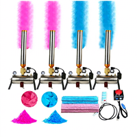 Machine à effet de scène de canon de confettis en papier coloré pour les mariages et le sexe révèlent des décorations de fête de douches de bébé