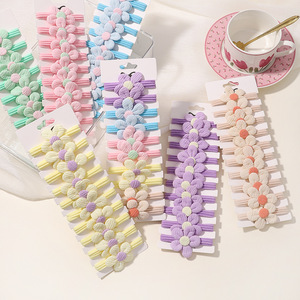 2025 nuovo commercio all'ingrosso scrunchies cravatta per capelli di colore dolce fiore legami per i capelli per i bambini del bambino blu rosa fiocco set cravatte per capelli - Product Image 1
