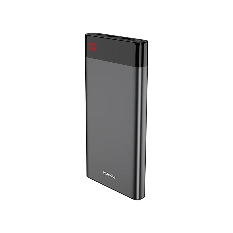 Kakesiga-Banco de energía de aleación de aluminio, caja de Metal Micro USB doble, 10000mAh