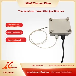 Thermocouple de type K PT100 à 4-20MA <span class=keywords><strong>Module</strong></span> transmetteur de température intelligent intégré avec boîte de jonction ABS étanche - Product Image 5