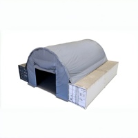 Abri Conteneur Monopoutre Robuste 26x20 pieds en Tissu PVC Imperméable, Tente de Stockage Industrielle, Dôme, Auvent d'Atelier C2620