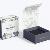Emballage cosmétique de luxe personnalisé YuXuan avec gaufrage et laminage mat, doublure en éponge recyclée, fermeture magnétique, boîte cadeau