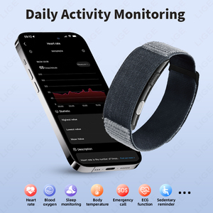 BWVITRO (20 Días) Pulsera Inteligente con Batería, Monitor de Frecuencia Cardíaca 24H, Presión Arterial, Estrés, HRV, Resistente al Agua, Rastreador de Actividad Física - Product Image 5