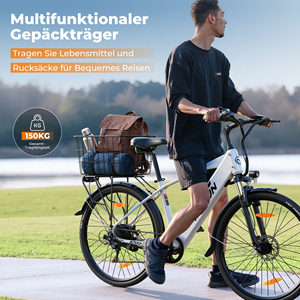 ดรอปชิปปิ้ง ขั้นต่ำในการสั่งซื้อน้อย จักรยานไฟฟ้า VARUN ระยะทาง 60 กม. จักรยานไฟฟ้าขนาด 27.5 นิ้ว 7 สปีด ระบบช่วยปั่น 5 ระดับ สำหรับการเดินทางในเมือง ผู้ใหญ่ จัดส่งในยุโรปภายใน 7 วัน - Product Image 6