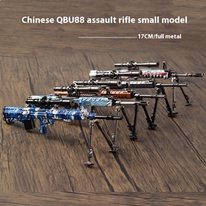 Carabine tactique porte-clés 17cm en alliage de zinc modèle militaire artefact d'affichage non fonctionnel pour les collectionneurs de vrac - Product Image 4