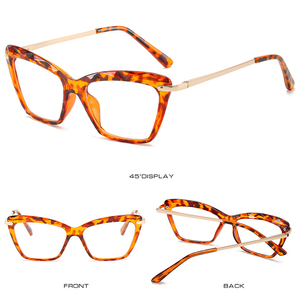 Designer Sunglasses Ce Standard Eyeglasses for Women <strong>Crystal</strong> Cat <strong>Eye</strong> Big Transparent <strong>Frame</strong> Glasses - Product Image 4