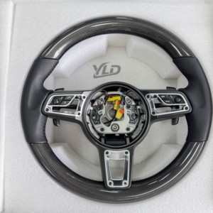 Volant de direction personnalisé YLD pour <span class=keywords><strong>Porsche</strong></span> 911.2 971 959 718 Macan Cayman 991, volant de direction amélioré - Product Image 4
