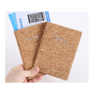 Anti-theft card <b>holder</b>, passport cover, cork leather passport case - Product Image 3