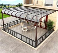 Cubierta para Patio y Jardín Hongqi, Resistente al Agua, Material Resistente, Toldo de Aluminio para Exteriores, Protección contra la Lluvia