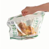 Poulet rôti anti-buée personnalisé Sac horizontal Poulet rôti grillé chaud au micro-ondes Pochette autoportante avec poignée