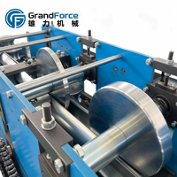 Machine de formage à froid de gouttières circulaires à grande vitesse avec contrôle PLC automatique, à joint de blocage, certifiée CE, GrandForce