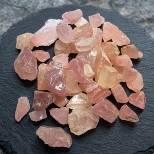Lote de 53 Piezas de Cuarzo Rosa Natural de 20-60 mm, 3536 Quilates, Alta Calidad, Iroc Sales, Piedras Preciosas Sueltas Rosas, Logotipo Personalizado - Product Image 2