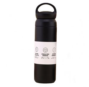 Bouteille d'eau isotherme à double paroi en acier inoxydable avec couvercle manuel, stock restant à prix réduit, en métal, type flasque sous vide, avec intérieur en verre - Product Image 6