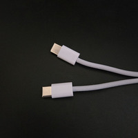 Venta al por mayor Spot Grey Estable Trenzado Conchas Super Fast Carga PD 60W USB C a USB C Cables