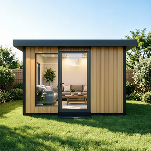 Cabane préfabriquée pour invités avec jardin, pièce de réception fermée pour protéger les discussions professionnelles confidentielles - Product Image 2