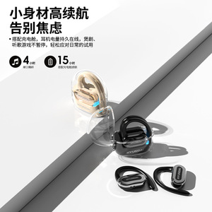 Hyundai Y07 <b>Wireless</b> Bluetooth Earphones Open Ear Design Touch Control IPX4 Waterproof Sports Headphones - Product Image 4