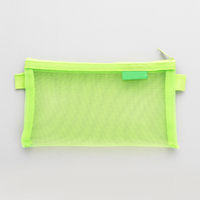 Trousse à crayons en maille transparente, organisateur de papeterie de grande capacité pour étudiants