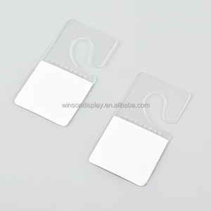 Plastic <b>Self</b>-<b>Adhesive</b> Folding Hang Tabs for Retail Factory Wholesale Plastic <b>Self</b> <b>Adhesive</b> Hang Tab Production Hang - Product Image 2