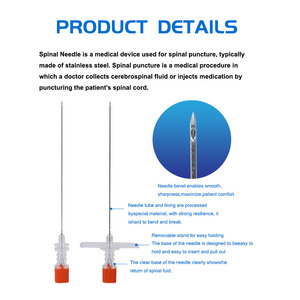<span class=keywords><strong>Aiguille</strong></span> de <span class=keywords><strong>ponction</strong></span> <span class=keywords><strong>lombaire</strong></span> légère avec poignée ergonomique pour une manipulation stable et contrôlée - Product Image 4