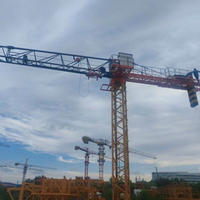 Grue à tour sans cabine 2,5T 36M, Grue de construction à plateforme plate, Grue à tour de bâtiment QTP40-HS3610P