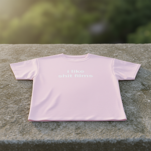 T-shirt I Like Shit Films en coton rose unisexe, chemise drôle avec motif de meme, cadeau sarcastique, tendance - Product Image 3