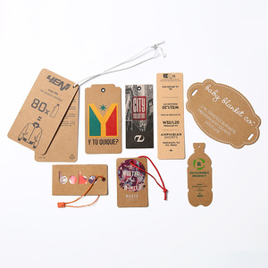Étiquettes suspendues en papier kraft personnalisées Dehong pour vêtements, usage intérieur - Product Image 5
