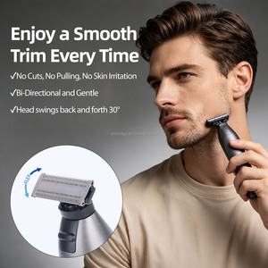 Recortadora de Barba y Vello Corporal para Hombre, Afeitadora Vibratoria IPX6 Resistente al Agua, Afeitado Indoloro para Uso Doméstico y de Viaje, Diseño Impermeable IPX6 - Product Image 3