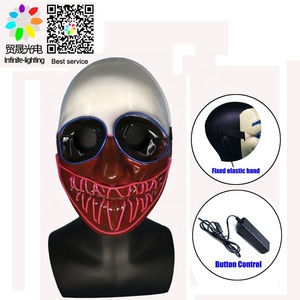 De alto brillo de la noche brillan en la oscuridad de EL LED de neón máscara para EL concierto de miedo fiesta - Product Image 3