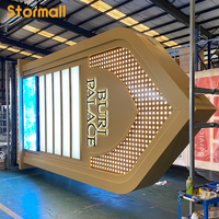 Panneau publicitaire LED autoportant personnalisé pour extérieur, écran vidéo à pixels LED, boîte lumineuse en acrylique pour la publicité, la signalisation commerciale
