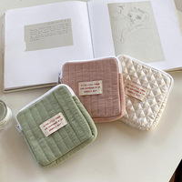 Sacs de rangement pour articles de toilette avec logo personnalisé, en polyester, jolie bourse à monnaie, pochette organisatrice de bijoux, petits sacs de maquillage cosmétiques