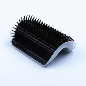 Cepillo de belleza para gatos con esquina para rascado, cepillo de aseo para gatos con bolsa de hierba gatera, cepillo de masaje y aseo para gatos para esquina de pared - Product Image 1