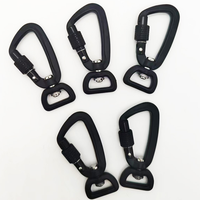 Mousqueton pivotant en aluminium aéronautique 6061 de 10 mm avec attache rapide et finition naturelle, charge de rupture de 400 kg pour laisse de chien et escalade