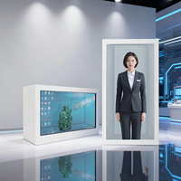 Pantalla LCD Transparente 3D de 65 Pulgadas con Tecnología Táctil AI, Pantalla LCD Holográfica para Metro y Museo de Ciencias