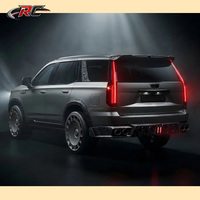 Kit carrosserie en fibre de carbone sèche style MSY pour Cadillac Escalade 2026, comprenant pare-chocs arrière, diffuseur arrière, et capuchons de rétroviseurs.
