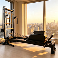 Máquina de Pilates al por mayor con torre, estructura de cama y poleas ajustables para distribuidores de reformadores de Pilates