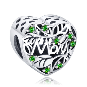 Hạt charm hình thú, hoa và cây, bán buôn, chất lượng cao, bạc 925, men, zircon đỏ thời trang, quà kỷ niệm - Product Image 6