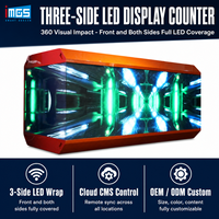 Comptoir de bar LED personnalisé trois faces couleur intégrale OEM ODM pour discothèque, bar, événement, showroom