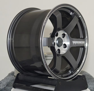 ล้อแม็กซ์ Volk Racing ขอบ 18 19 20 นิ้ว 5x112 5x120 5x114.3 แบบเว้า สำหรับรถยนต์นั่งส่วนบุคคล ล้อฟอร์จ สีเทากราไฟต์ TE37 สำหรับ BMW HONDA - Product Image 1