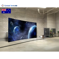 Canbest Série U P1.25 1.25Mm 5400x3037.5Mm Écran d'affichage mural vidéo intérieur incurvé 4K Led pour studio de photographie en Australie