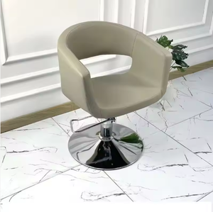 Silla de Barbero Americana Portátil Negra de Alta Calidad con Base Redonda para Salón de Belleza - Product Image 3