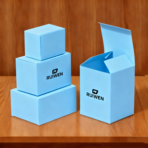 Boîte d'emballage personnalisée en carton blanc à double insert, différentes tailles pour toner ou huiles essentielles cosmétiques - Product Image 1