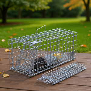 Trampa para Ratas de Captura Rápida con un Solo Toque, Jaula de Hierro Galvanizado de Alta Sensibilidad, Diseño Reutilizable para el Control de Plagas en el Hogar, Trampa para Ratones - Product Image 2