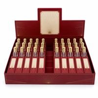 Flacon de parfum vide personnalisé de 35 ml, style stylo avec capuchon doré, flacon pulvérisateur en verre rechargeable, vente en gros, design arabe